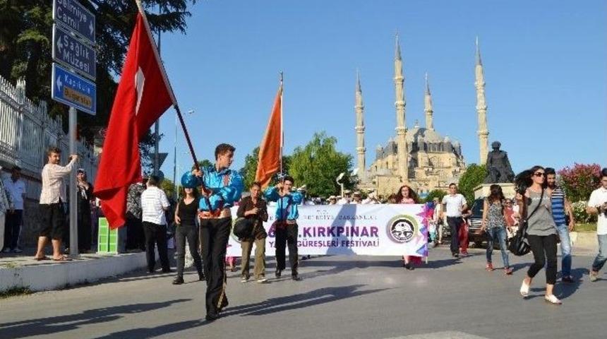 654. Tarihi Kırkpınar Yağlı G&uuml;reşleri Festivali Başladı