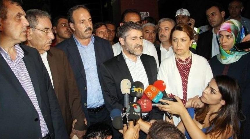 Nebati, Patlamanın Olduğu Yerde Basın A&ccedil;ıklaması Yaptı