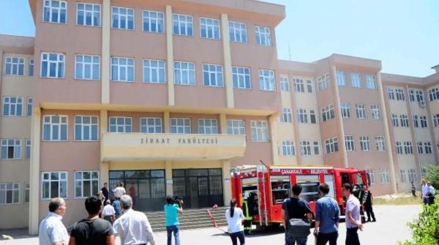 &Ccedil;om&uuml; Ziraat Fak&uuml;ltesi'nde Korkutan Yangın