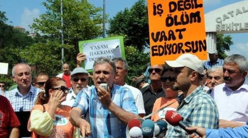 &Ccedil;atalağzı'nda Termik Santral Protestosu