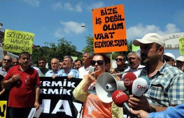 Çatalağzı'nda Termik Santral Protestosu