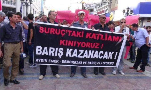 Suruç'taki Bombalı Saldırı Protesto Edildi