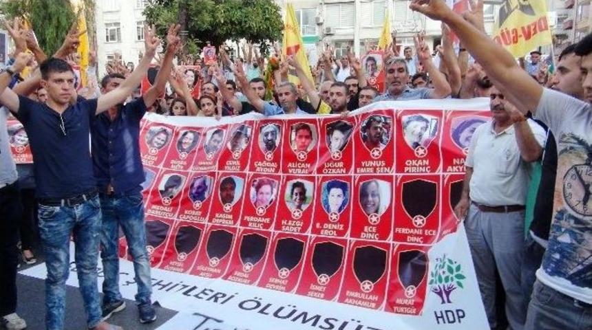 Suru&ccedil;&rsquo;taki Bombalı Saldırı Mersin&rsquo;de Protesto Edildi