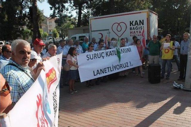 Tekirdağ’da Sivil Toplum Kuruluşları Suruç’taki Saldırıyı Kınadı