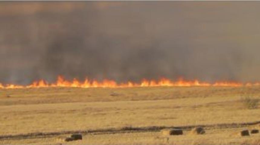 Kulu&rsquo;da Anız Yangını