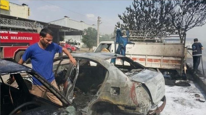 Şırnak K&uuml;&ccedil;&uuml;k Sanayi Sitesi&rsquo;nde Korkutan Yangın