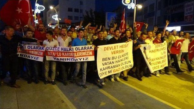 Bolu’da Terör Protestosu