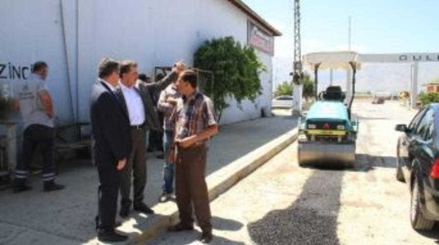 Yeni Sanayi Sitesinde Asfalt Tamiratı &Ccedil;alışmalarına Başlandı