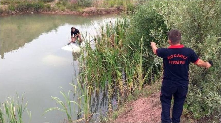 Otomobiliyle G&ouml;lete U&ccedil;an S&uuml;r&uuml;c&uuml; Kendi İmkanlarıyla Kurtuldu