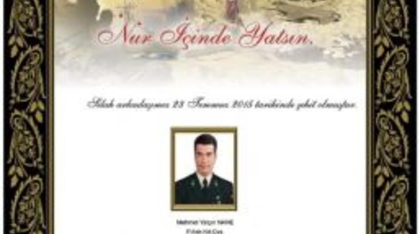 Genelkurmay Başkanı Orgeneral &Ouml;zel&rsquo;den Şehit Astsubay Nane İ&ccedil;in Taziye Mesajı