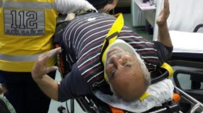 Boya Yaparken D&uuml;şen Yaşlı Adam Hastanelik Oldu