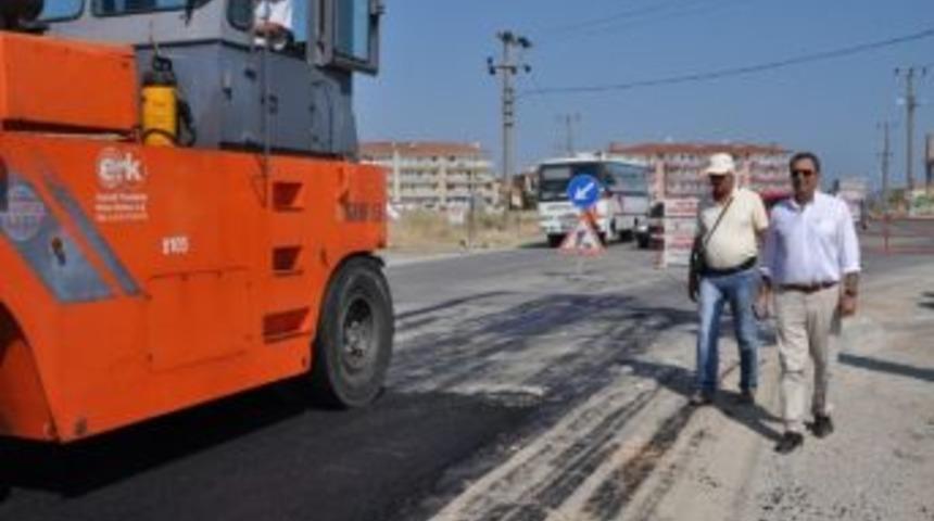 Sıcak Asfalt &Ccedil;alışmasında 2. Etaba Başladı