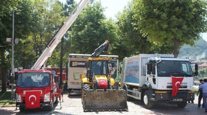 Amasra Belediyesi Yeni Ara&ccedil;larını Hizmete Soktu