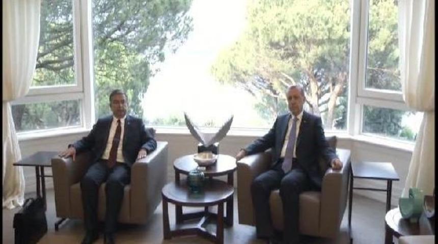 Cumhurbaşkanı Erdoğan, Tbmm Başkanı Yılmaz Ile G&ouml;r&uuml;şt&uuml;