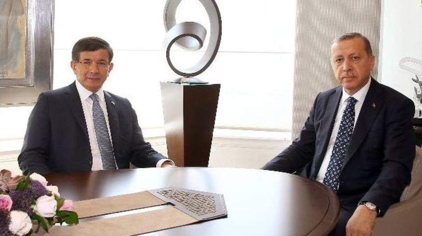 Cumhurbaşkanı Erdoğan, Başbakan Davutoğlu İle G&ouml;r&uuml;şt&uuml;