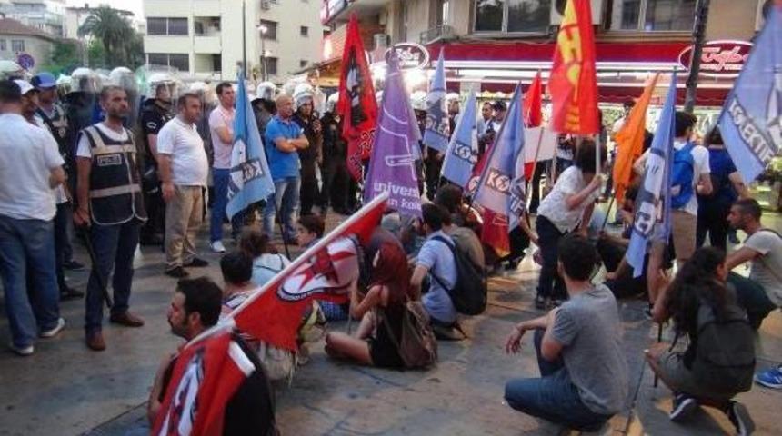 Suru&ccedil; Eylemine Polis M&uuml;dahale Etti: 9 G&ouml;zaltı