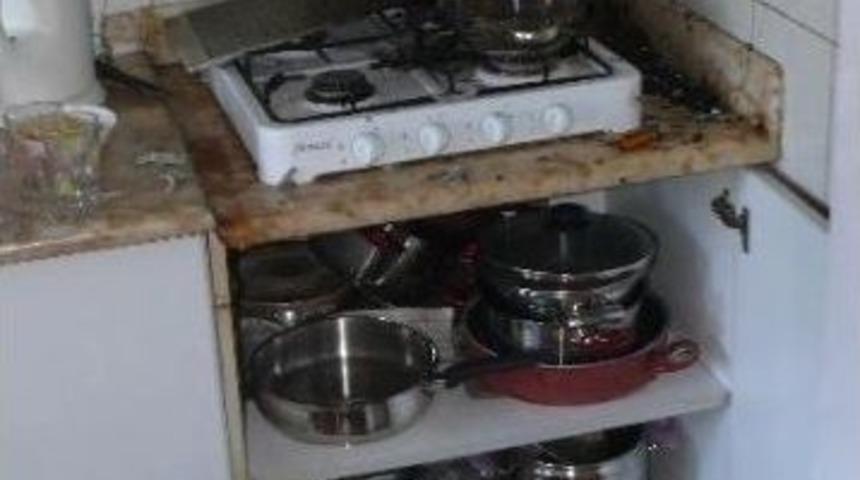 &Ouml;ğrenci Evinde Yangın &Ccedil;ıktı