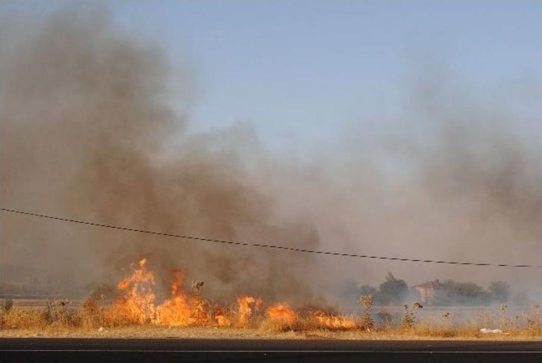 Elazığda Korkutan Yangın