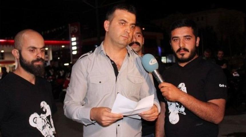 Gaziantep&rsquo;te Işid Ve Pkk Ter&ouml;r &Ouml;rg&uuml;t&uuml; Motorla Protesto Edildi