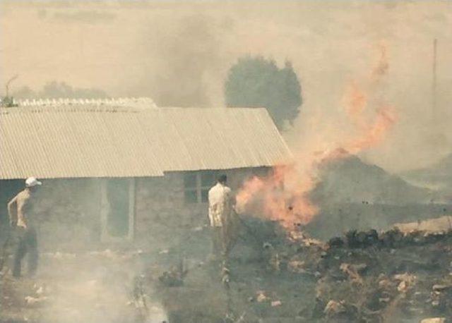 Lice'deki Yangına Müdahale Sürüyor