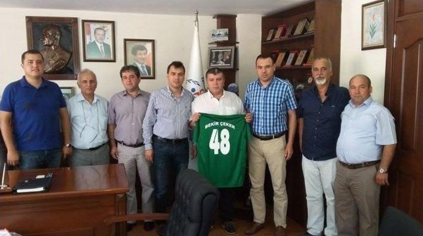 Muğlaspor Y&ouml;netimi &Ccedil;eker&rsquo;i Ziyaret Etti