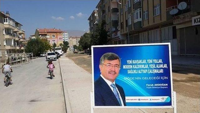 Şahinali Mahallesinde Asfaltlama Çalışması