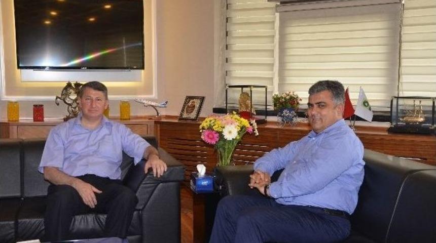 Kaymakam Erden&rsquo;den Başkan &Ouml;zg&uuml;ven&rsquo;e Veda Ziyareti