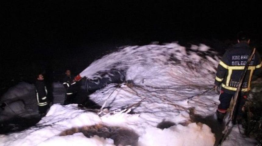 Çöp Depolama Alnındaki Yangına 7 Saattir Müdahale Ediliyor