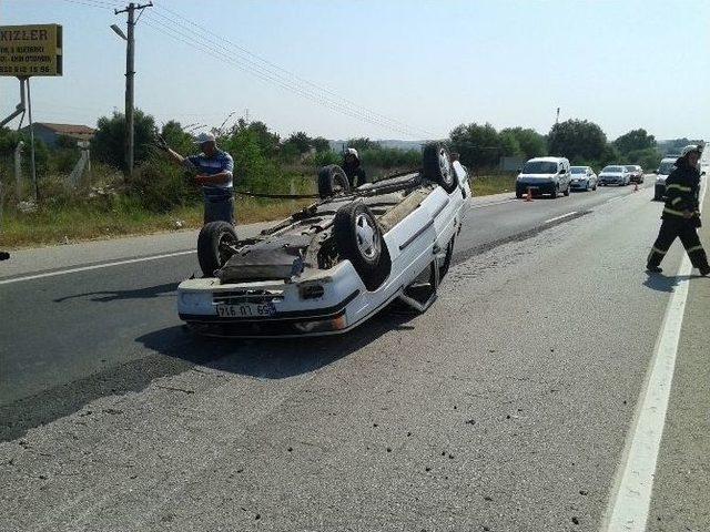 Tekirdağ’da Otomobil Takla Attı: 4 Yaralı