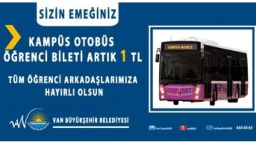 Kamp&uuml;s &Ouml;ğrenci Bileti 1 Tl&rsquo;ye İndirildi