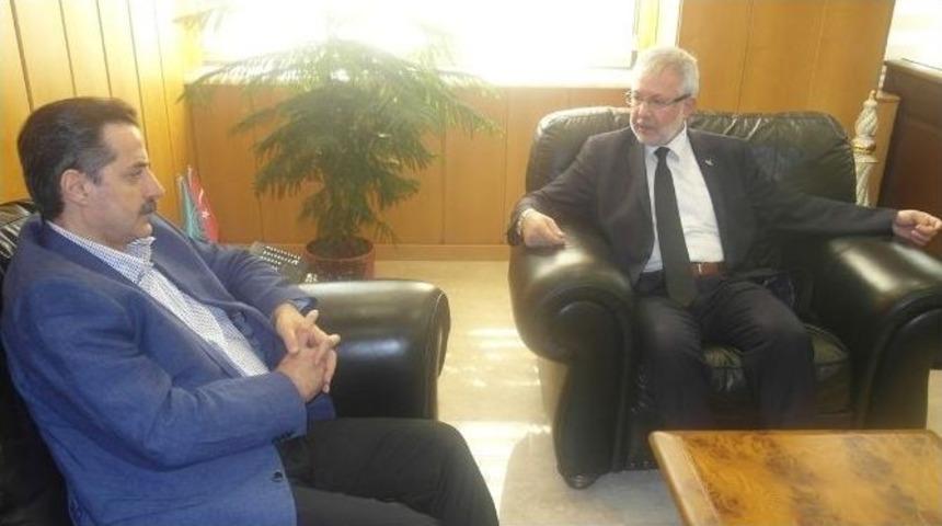 Bakan &Ccedil;elik&rsquo;ten Rekt&ouml;r Ulcay&rsquo;a Ziyaret