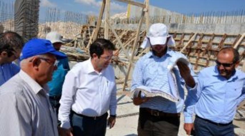 Başkan Yazgı İ&ccedil;me Suyu İnşaatında İnceleme Yaptı