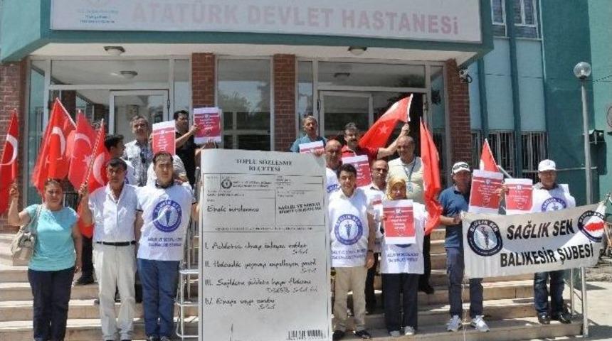 Balıkesir Sağlık-sen&rsquo;den Toplu S&ouml;zleşme Re&ccedil;etesi