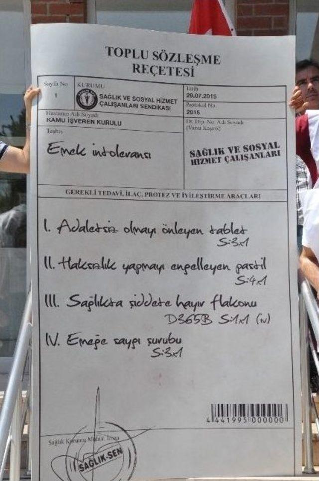 Balıkesir Sağlık-sen’den Toplu Sözleşme Reçetesi