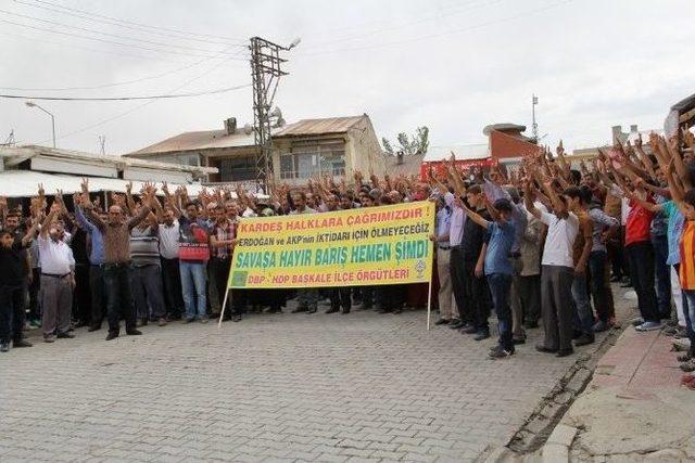 Başkale’de Operasyonlar Protesto Edildi