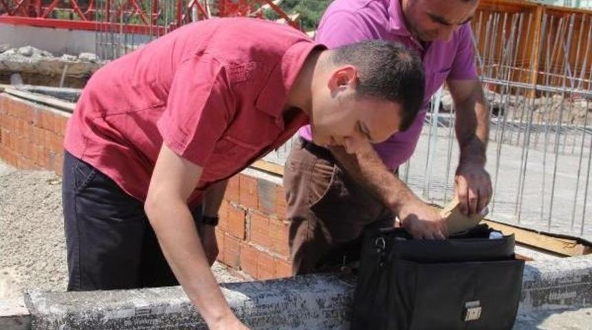 Giresun&rsquo;Da Bakan Canikli&rsquo;Nin Temelini Attığı Toki Inşaatına M&uuml;h&uuml;r