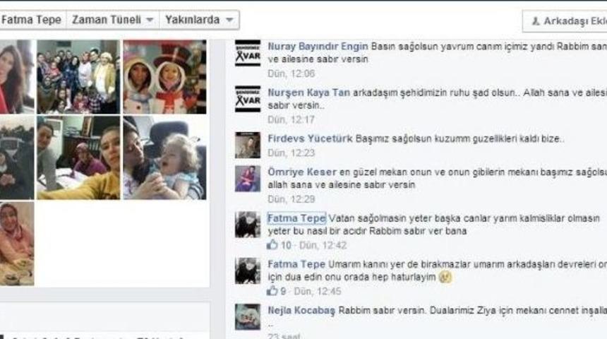 Şehit Uzman &Ccedil;avuş Ziya Sarpkaya&rsquo;nın Kız Arkadaşı Fatma Tepe: