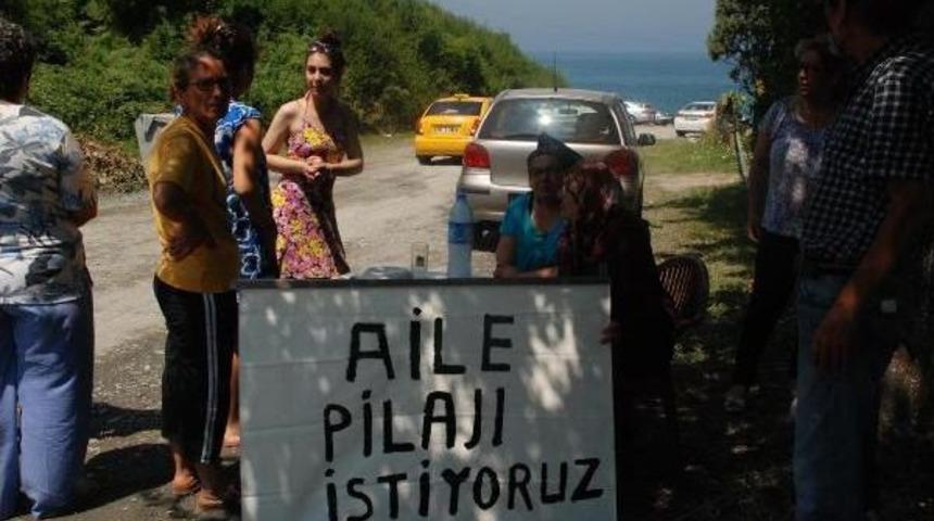 Ak&ccedil;akoca'da Yazlık&ccedil;ılardan Kadınlar Plajı Tepkisi