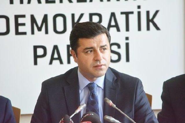 Demirtaş: Lives Are Being Lost... We Should Stop This