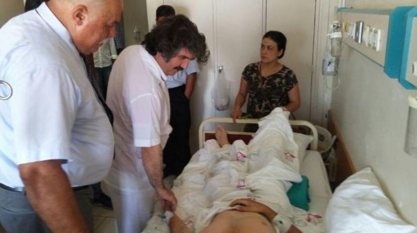 Ambulans Helikopter Par&ccedil;alanan Ayağı Kurtarmak İ&ccedil;in Havalandı