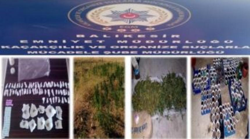 Balıkesir&rsquo;de Geniş &Ccedil;aplı Uyuşturucu Operasyonları Yapıldı
