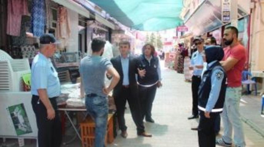 Beyşehir&rsquo;de Esnafa &ldquo;kaldırım İşgallerine Son Verin&rdquo; &Ccedil;ağrısı