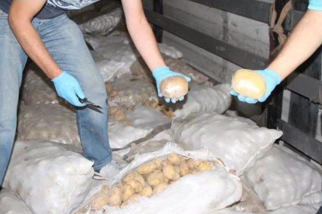 Patates Çuvalları Arasında 160 Kilo Eroin Ele Geçirildi