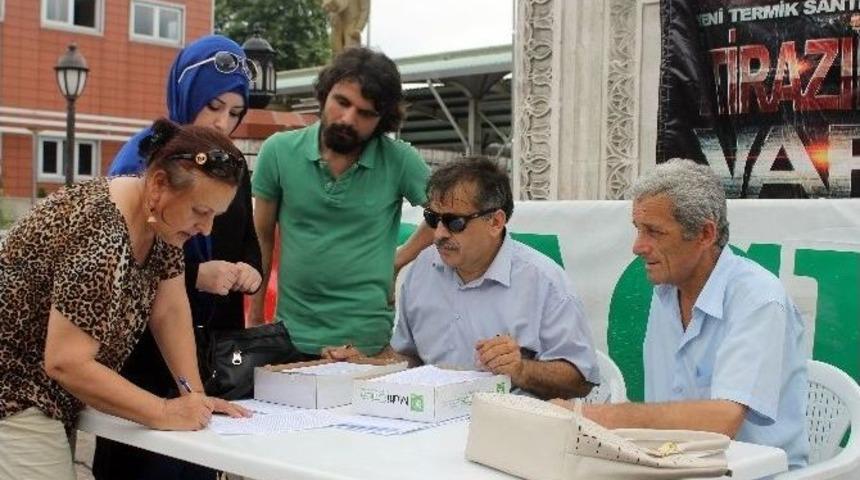 Çaçev’den Yapımı Planlanan Termik Santrale Karşı İmza Kampanyası