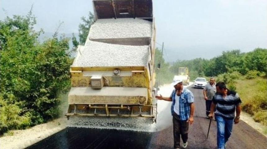 Halilbey-soğuksu K&ouml;yleri Bağlantı Yoluna Asfalt