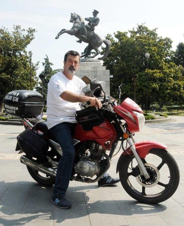 Hayvan Hakları Için Motosikletle Mersin'den Bakü'ye