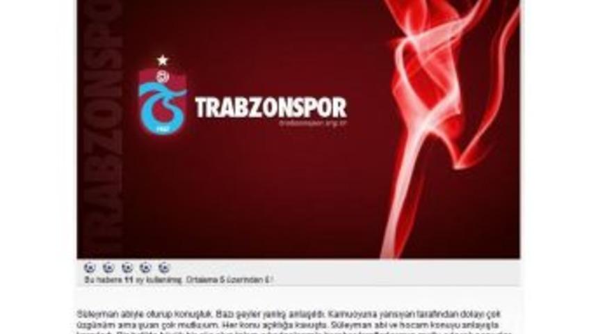 Trabzonspor'da Onur Krizinde Mutlu Son