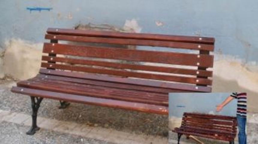 B&uuml;y&uuml;kşehir Belediyesi Ekipleri Kırılan Bankları Yeniledi