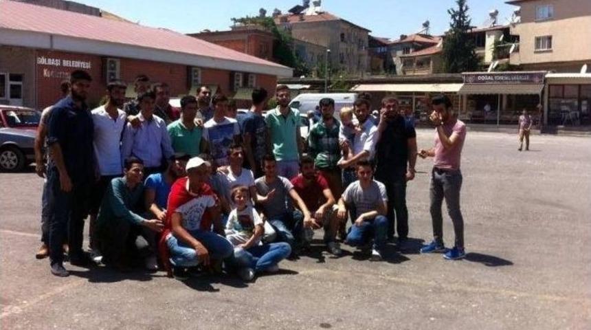 G&ouml;lbaşı İl&ccedil;esinde Asker Adayları Uğurlandı