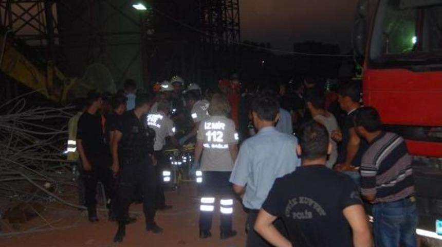 Viyad&uuml;k Inşaatında Iskele &Ccedil;&ouml;kt&uuml;, 4 Iş&ccedil;i Harcın Altında Kaldı (5)